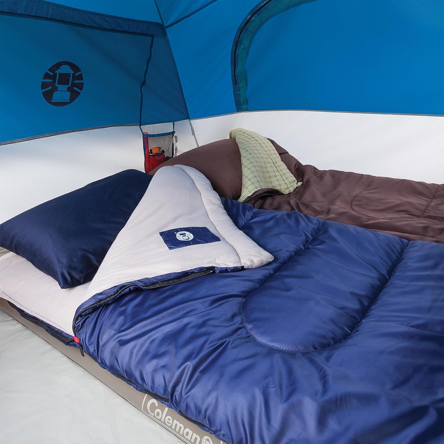 Coleman Brazos 20/30°F Adult Cool-Weather Sleeping Bag with No-Snag Zipper & Stuff Sack, Machine Washable - Image 4