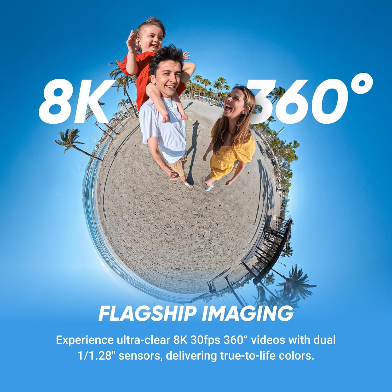 Insta360 X5 - Waterproof 8K 360° Action Camera, Leading Low Light, Invisible Selfie Stick Effect, Rugged and Replaceable Lens, 3-Hour Battery, Built-in Wind Guard, Stabilization, Triple AI Chip Design - Image 2